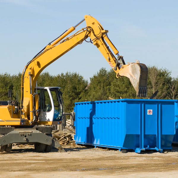 are there any restrictions on where a residential dumpster can be placed in Maple Valley WA